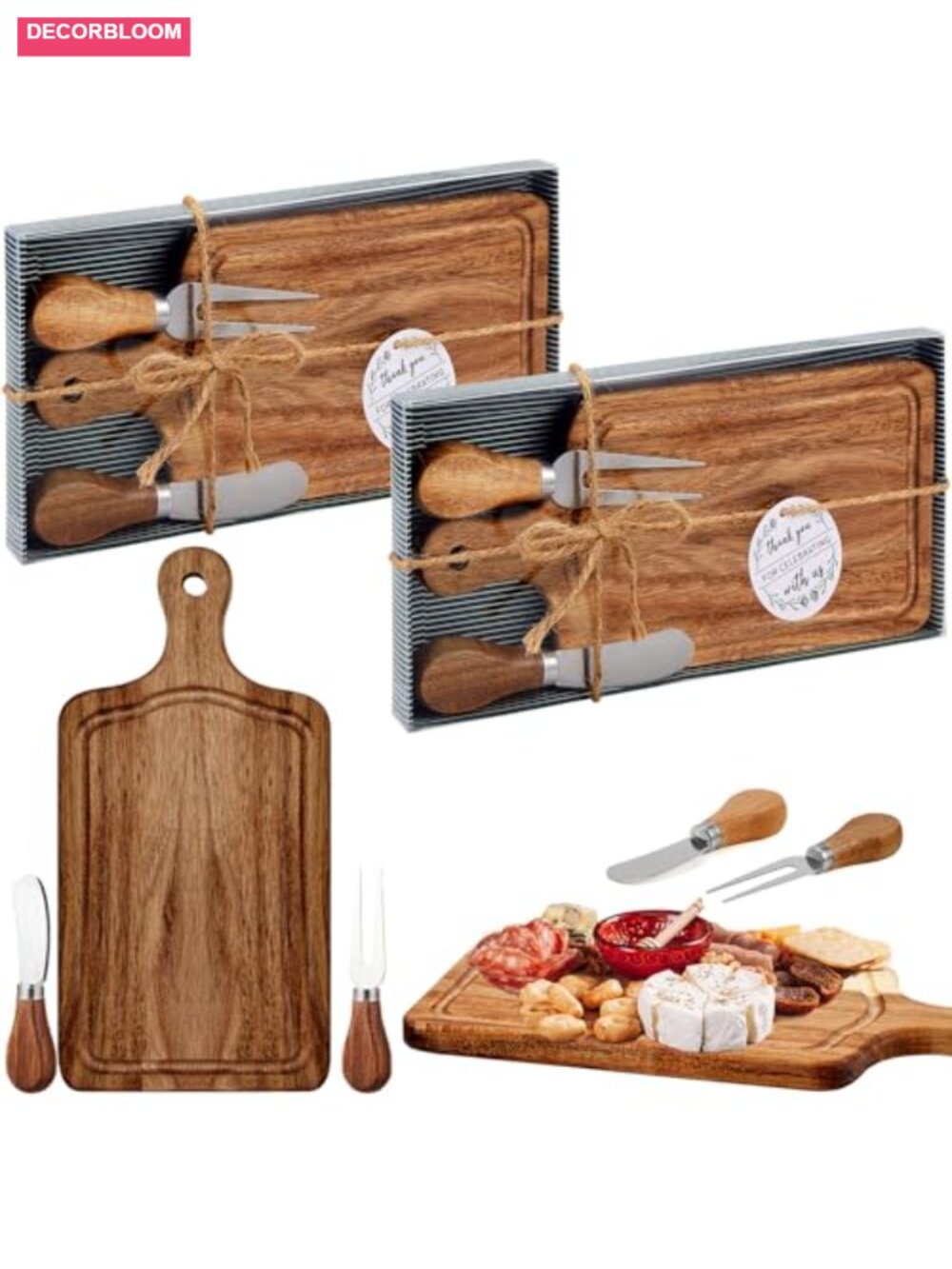Mini Charcuterie Board Set Bamboo Serving Board Party Prize Gift